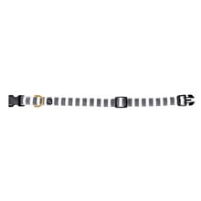 Charcoal Hamptons Stripe Hemp Dog Collar